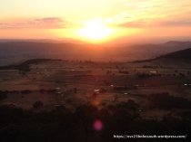 Sunset from Mt Wombat; Kelvin View and the western horizon